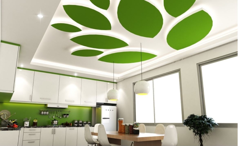15 mẫu trần thạch cao phòng bếp đẹp và hiện đại